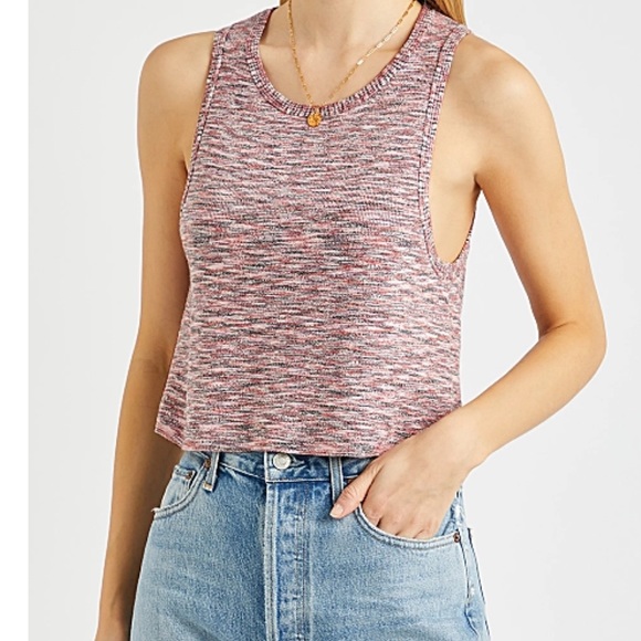 Free People Tops - FREE PEOPLE NWT Crop Sweater Tank SIZE M/L